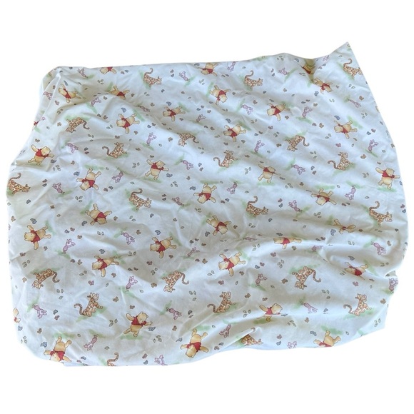Y2K Winnie The Pooh & Friends Crown Crafts Fitted Crib Sheet Tigger Piglet GUC - Picture 4 of 10
